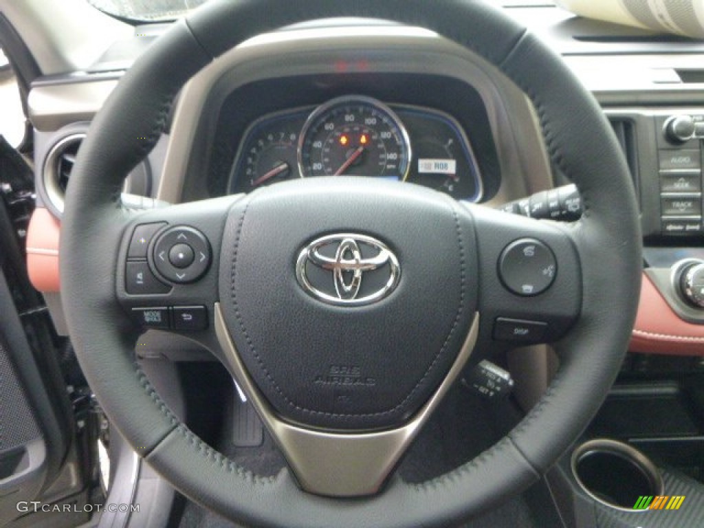 2013 RAV4 Limited AWD - Magnetic Gray Metallic / Terracotta photo #16