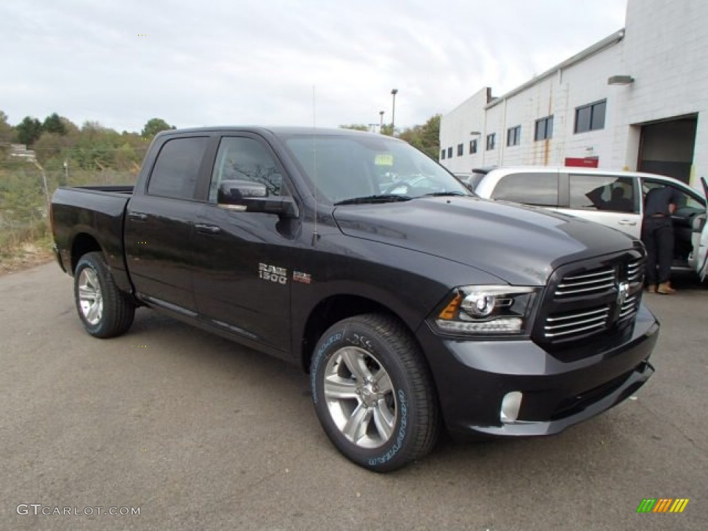 2014 1500 Sport Crew Cab 4x4 - Maximum Steel Metallic / Black photo #4