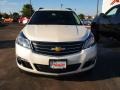 2013 White Diamond Tricoat Chevrolet Traverse LT  photo #7