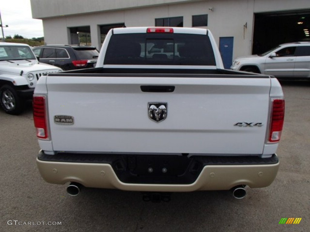 2014 1500 Laramie Longhorn Crew Cab 4x4 - Bright White / Longhorn Canyon Brown/Light Frost photo #7