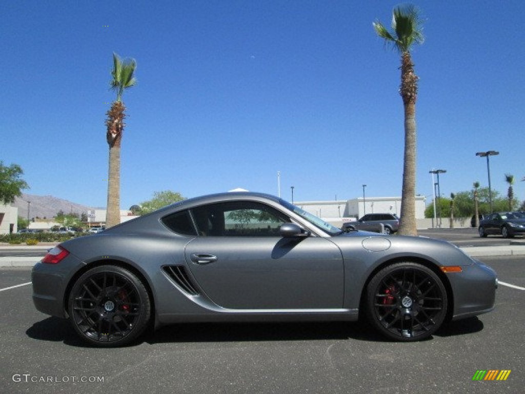 2008 Cayman S - Meteor Grey Metallic / Sand Beige photo #1
