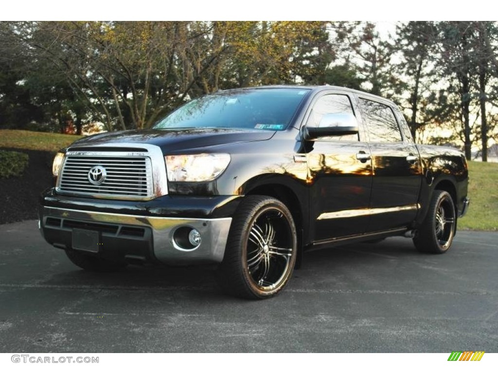 2010 Tundra Limited CrewMax 4x4 - Black / Black photo #1