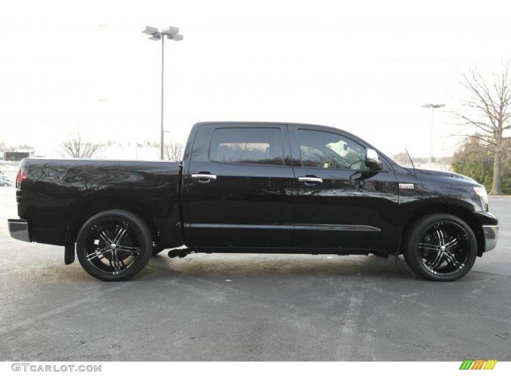 2010 Tundra Limited CrewMax 4x4 - Black / Black photo #4