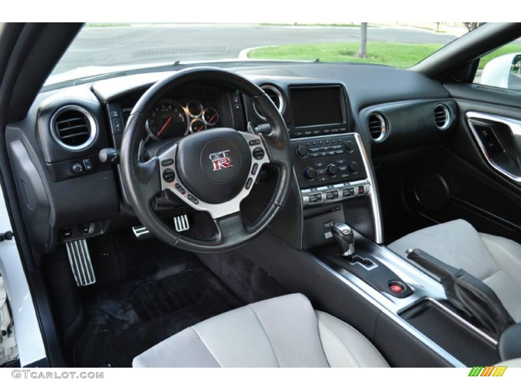 Gray Leather Interior 2011 Nissan GT-R Premium Photo #86754939