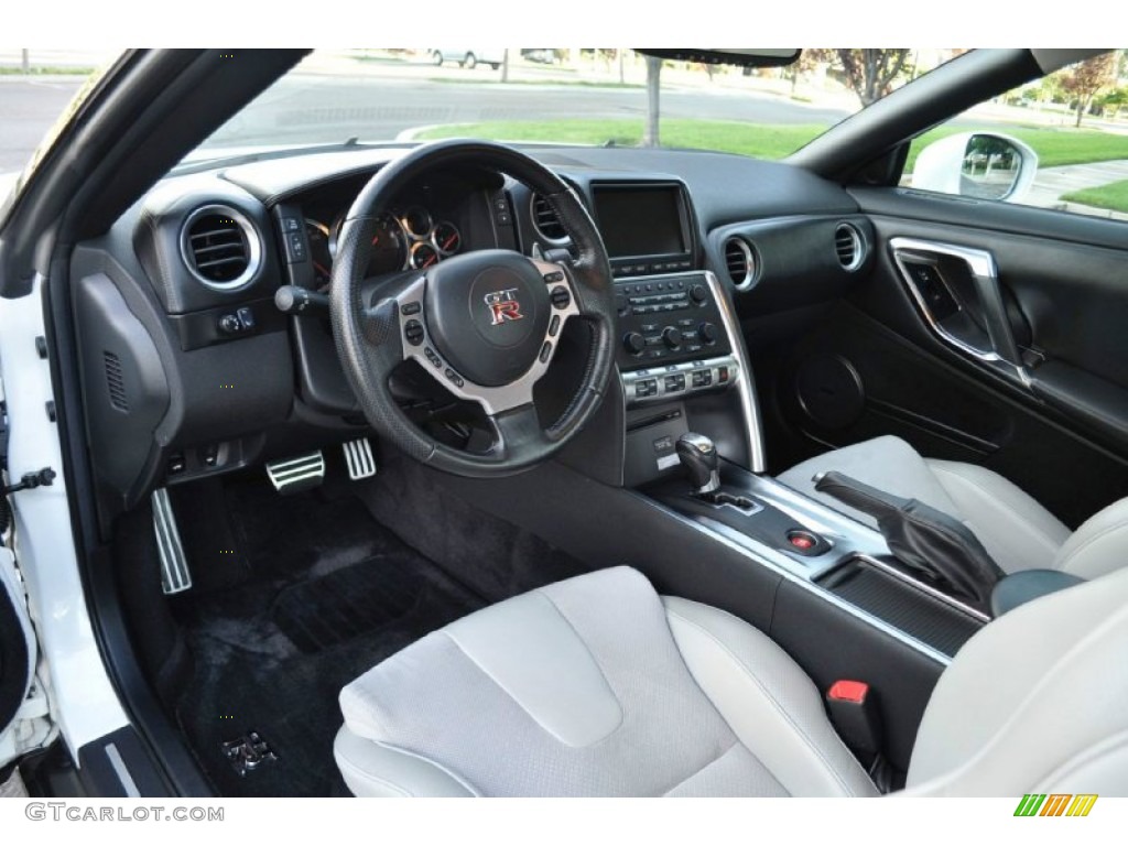 Gray Leather Interior 2011 Nissan GT-R Premium Photo #86754963