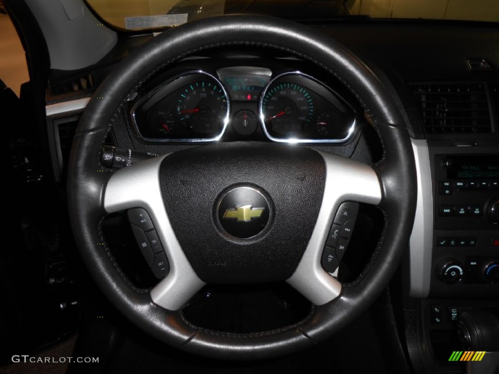 2012 Traverse LT - Black Granite Metallic / Ebony photo #23