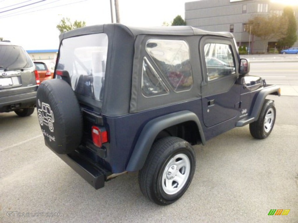 2006 Wrangler SE 4x4 - Midnight Blue Pearl / Dark Slate Gray photo #7