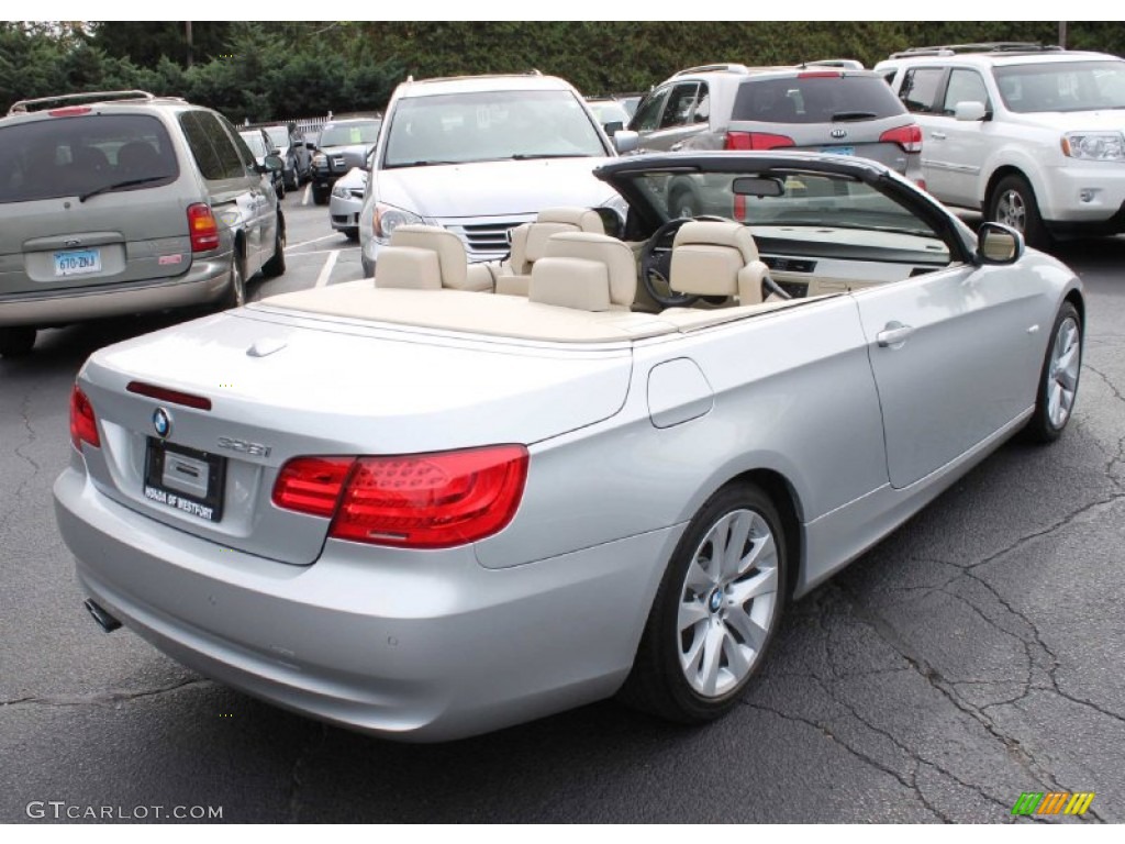 2011 3 Series 328i Convertible - Titanium Silver Metallic / Cream Beige photo #7