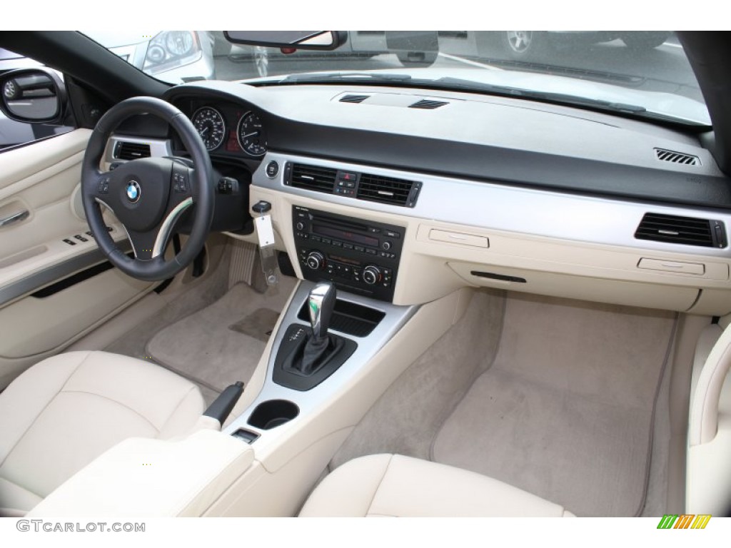 2011 BMW 3 Series 328i Convertible Cream Beige Dashboard Photo #86757050
