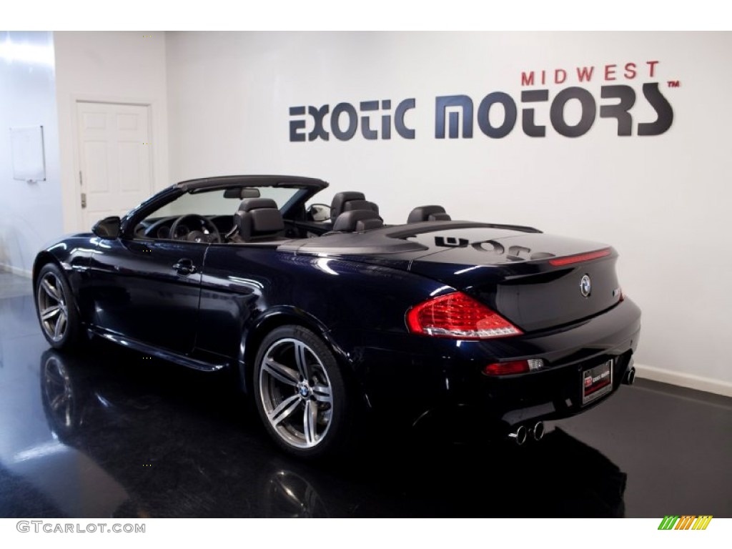 2009 M6 Convertible - Carbon Black Metallic / Black Merino Leather photo #7