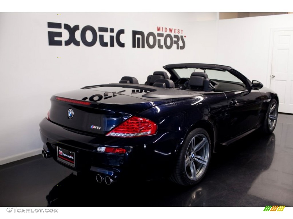 2009 M6 Convertible - Carbon Black Metallic / Black Merino Leather photo #8