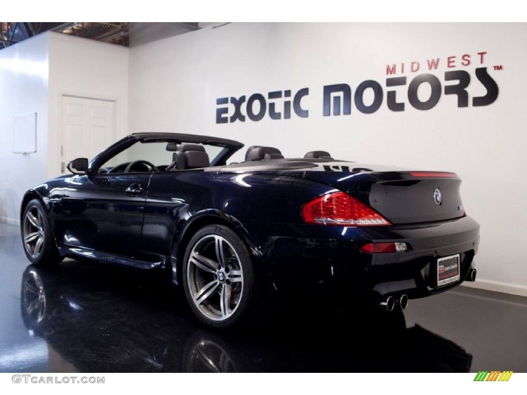 2009 M6 Convertible - Carbon Black Metallic / Black Merino Leather photo #11