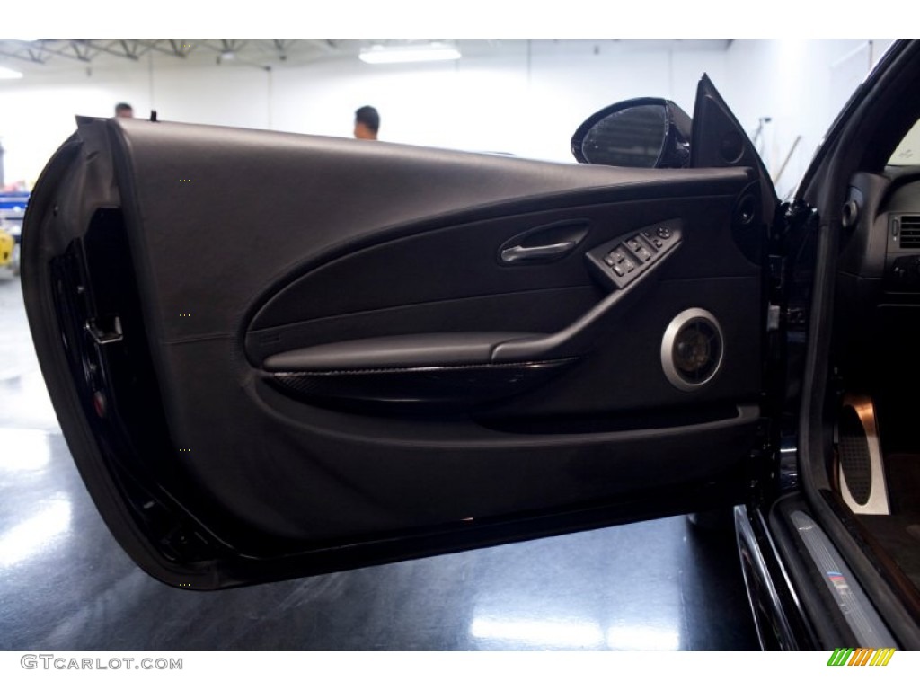 2009 M6 Convertible - Carbon Black Metallic / Black Merino Leather photo #31