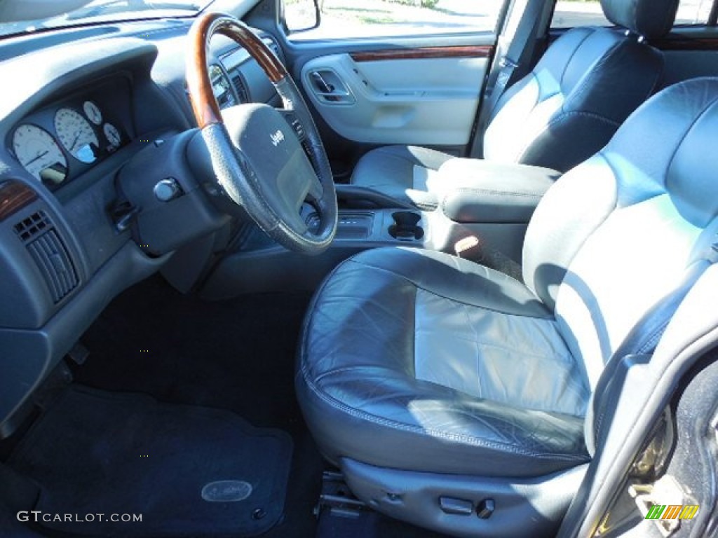 2004 Grand Cherokee Overland - Brillant Black Crystal Pearl / Dark Slate Gray photo #4