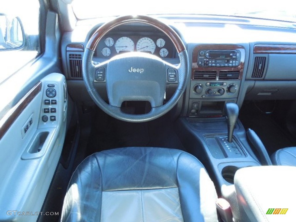 2004 Grand Cherokee Overland - Brillant Black Crystal Pearl / Dark Slate Gray photo #6