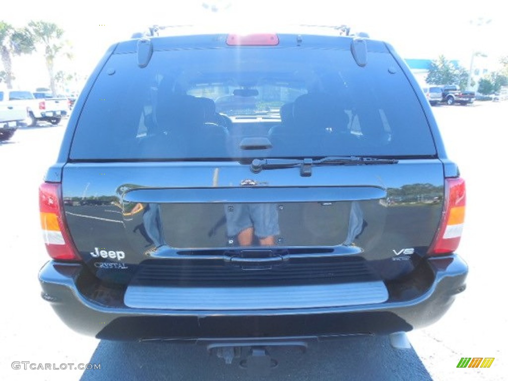 2004 Grand Cherokee Overland - Brillant Black Crystal Pearl / Dark Slate Gray photo #8