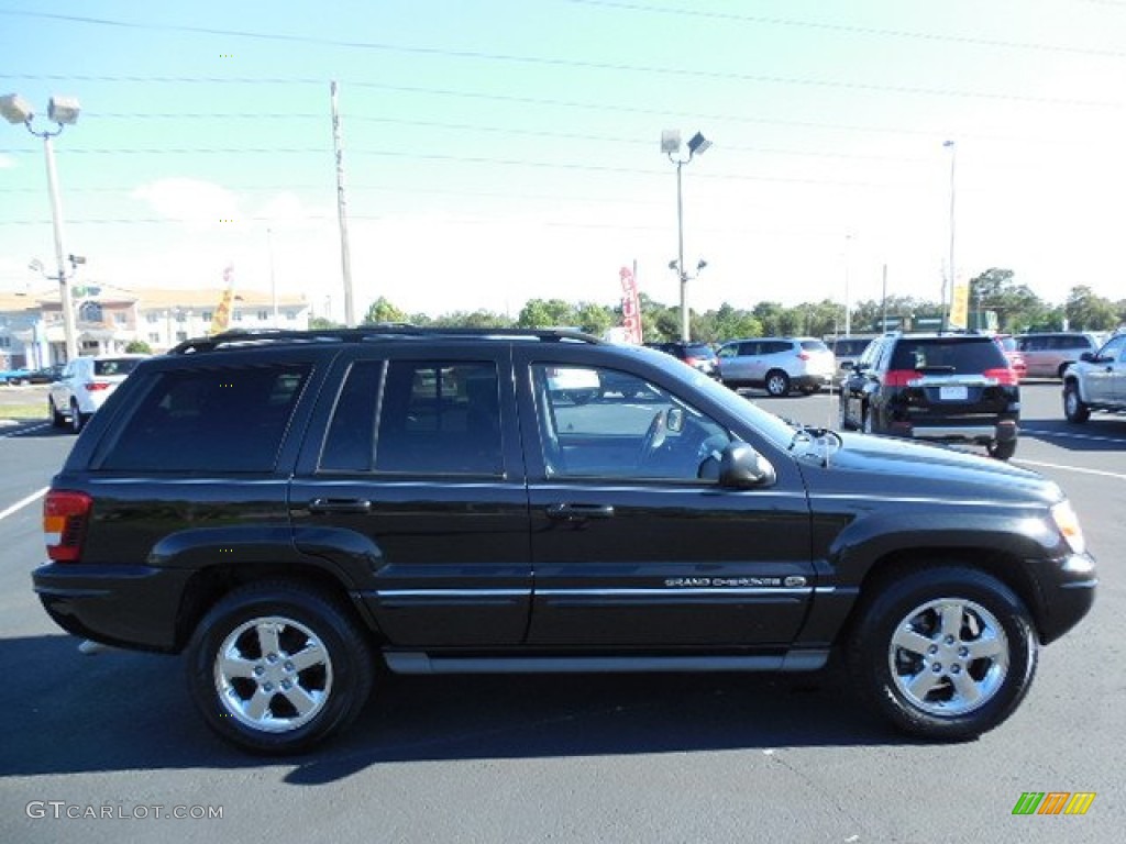 2004 Grand Cherokee Overland - Brillant Black Crystal Pearl / Dark Slate Gray photo #10