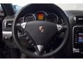 Black/Black Alcantara 2010 Porsche Cayenne GTS Steering Wheel
