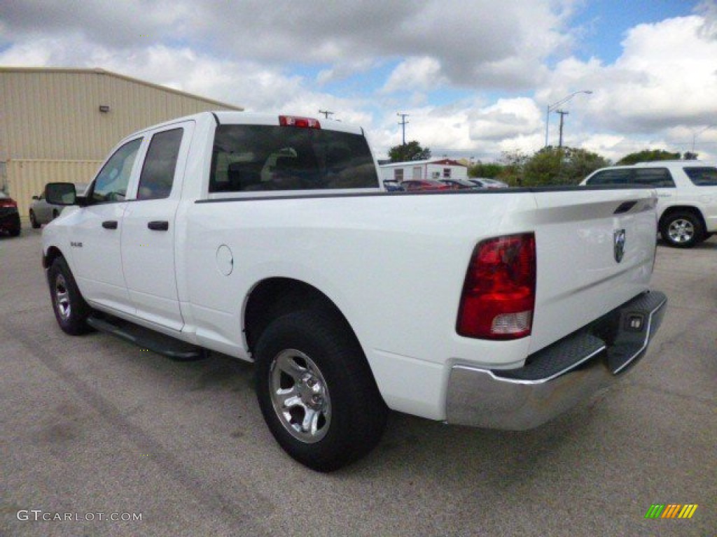 2010 Ram 1500 ST Quad Cab - Stone White / Dark Slate/Medium Graystone photo #6