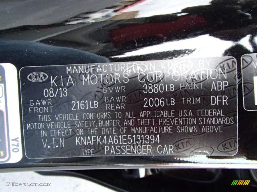 2014 Forte Color Code ABP for Aurora Black Photo #86760336
