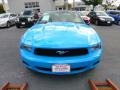 2012 Grabber Blue Ford Mustang V6 Premium Convertible  photo #2