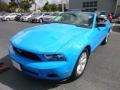 2012 Grabber Blue Ford Mustang V6 Premium Convertible  photo #8