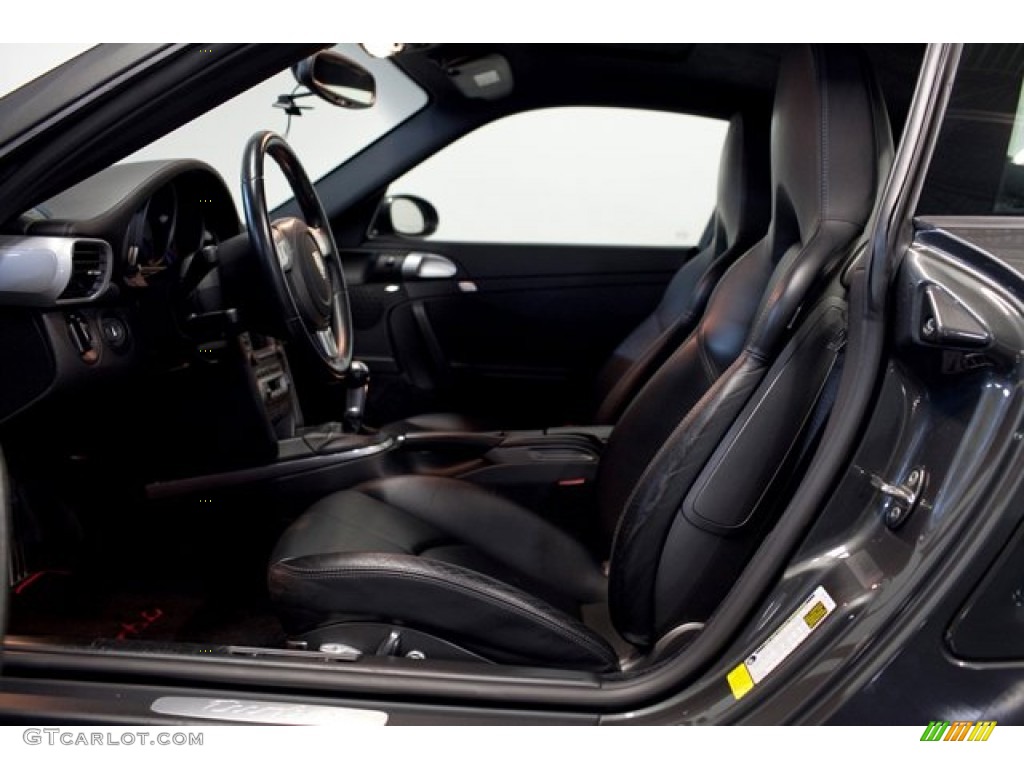 2007 911 Turbo Coupe - Slate Grey Metallic / Black photo #28