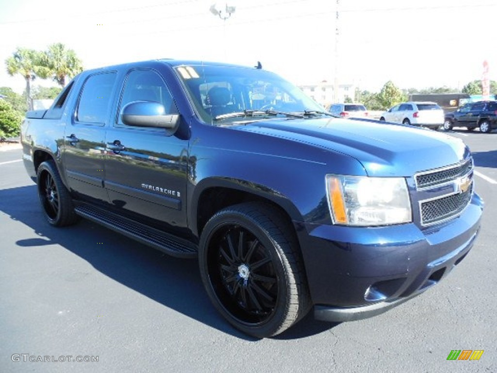 2007 Avalanche LT - Dark Blue Metallic / Ebony photo #10