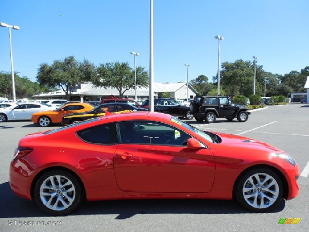 2013 Genesis Coupe 2.0T - Tsukuba Red / Black Cloth photo #9