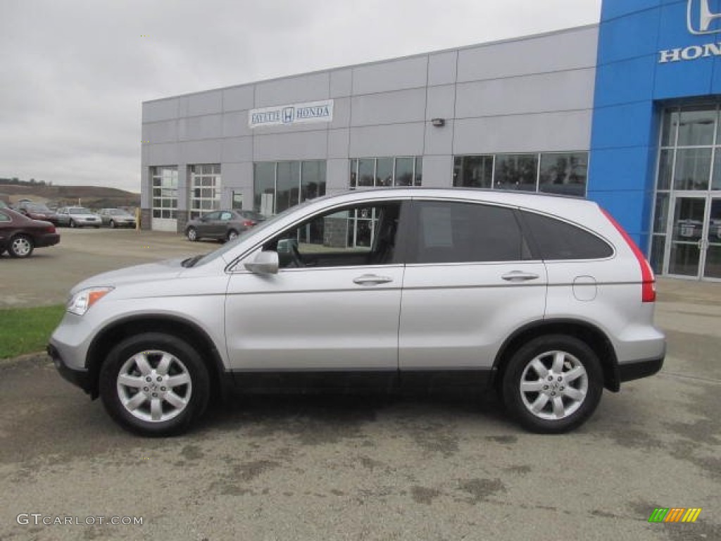 2009 CR-V EX-L 4WD - Alabaster Silver Metallic / Black photo #2