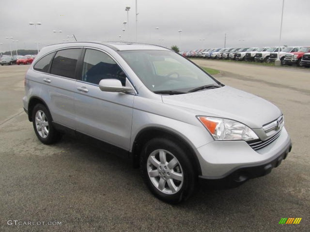 2009 CR-V EX-L 4WD - Alabaster Silver Metallic / Black photo #5