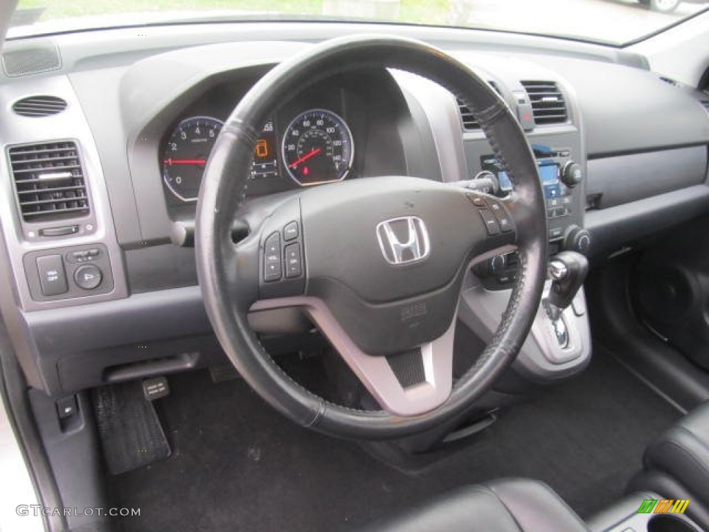 2009 CR-V EX-L 4WD - Alabaster Silver Metallic / Black photo #11