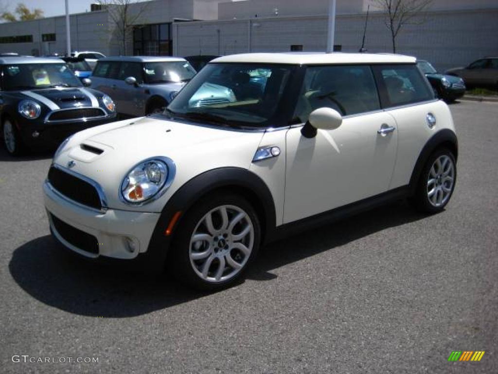 2009 Cooper S Hardtop - Pepper White / Gravity Tuscan Beige Leather photo #1