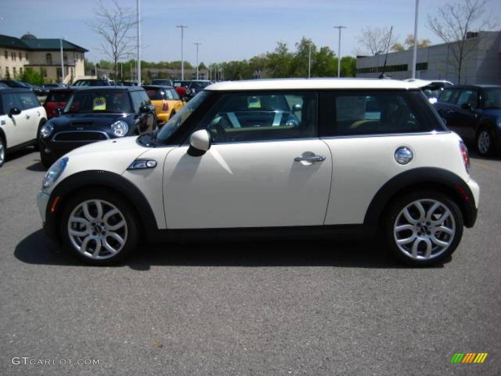 2009 Cooper S Hardtop - Pepper White / Gravity Tuscan Beige Leather photo #2