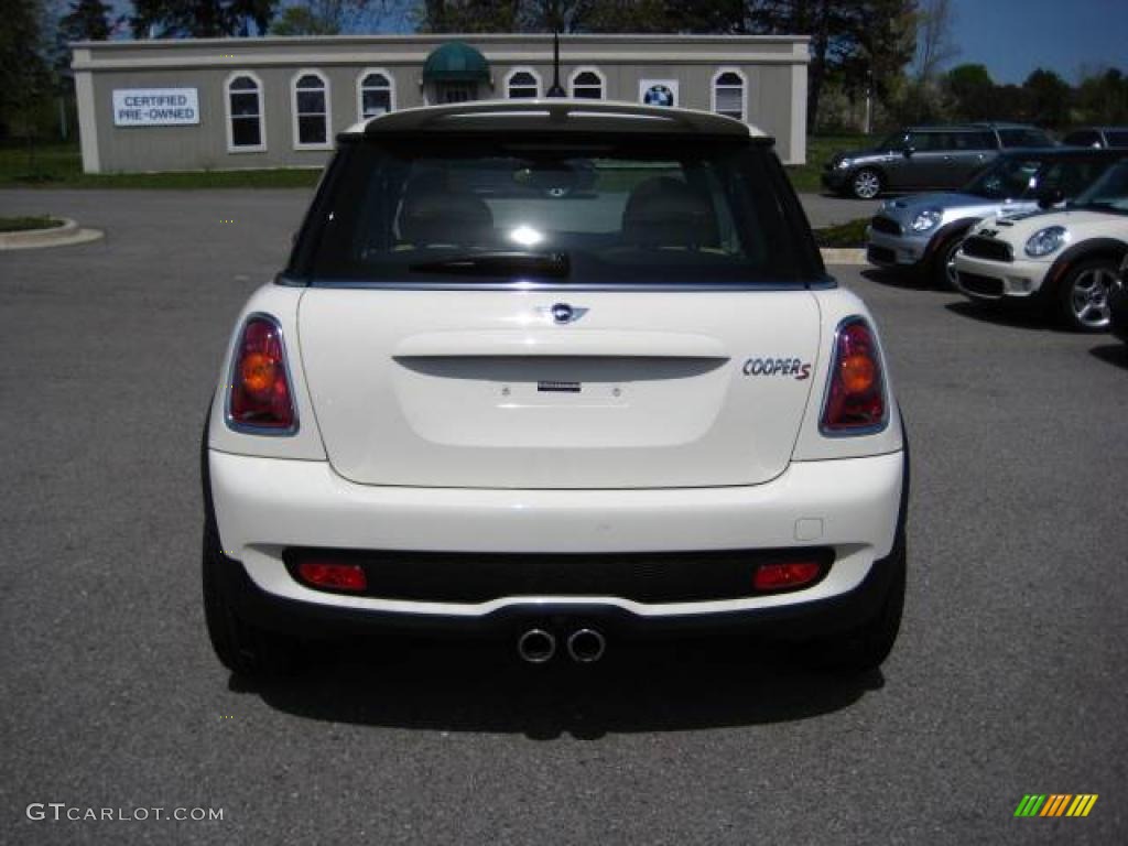 2009 Cooper S Hardtop - Pepper White / Gravity Tuscan Beige Leather photo #4