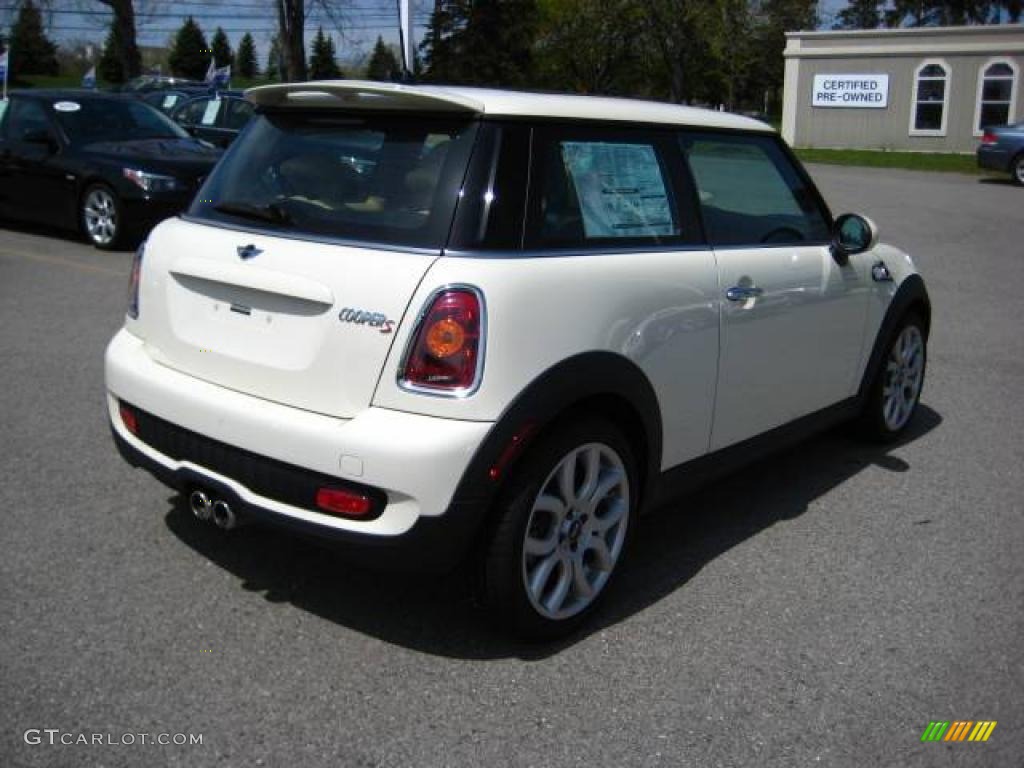 2009 Cooper S Hardtop - Pepper White / Gravity Tuscan Beige Leather photo #5
