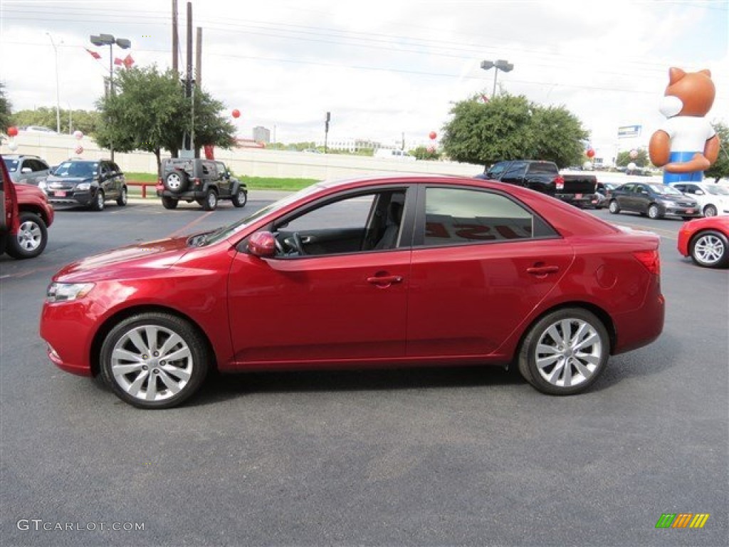 Spicy Red 2012 Kia Forte SX Exterior Photo #86766771