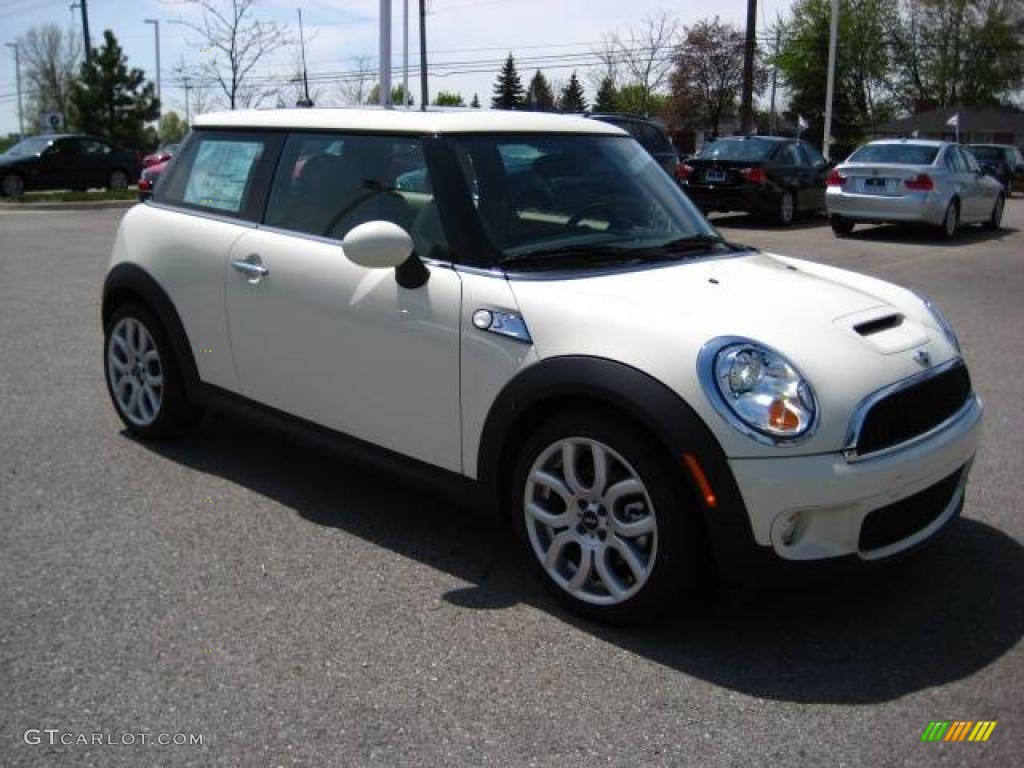 2009 Cooper S Hardtop - Pepper White / Gravity Tuscan Beige Leather photo #7
