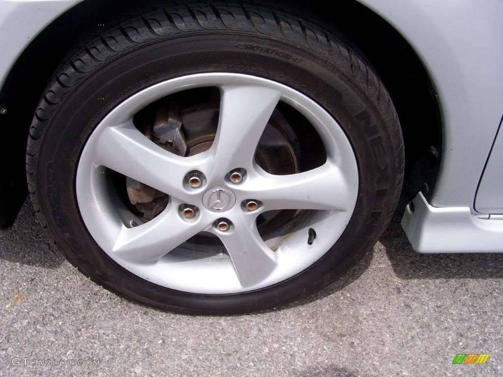 2005 MAZDA6 i Sport Hatchback - Glacier Silver Metallic / Gray photo #25