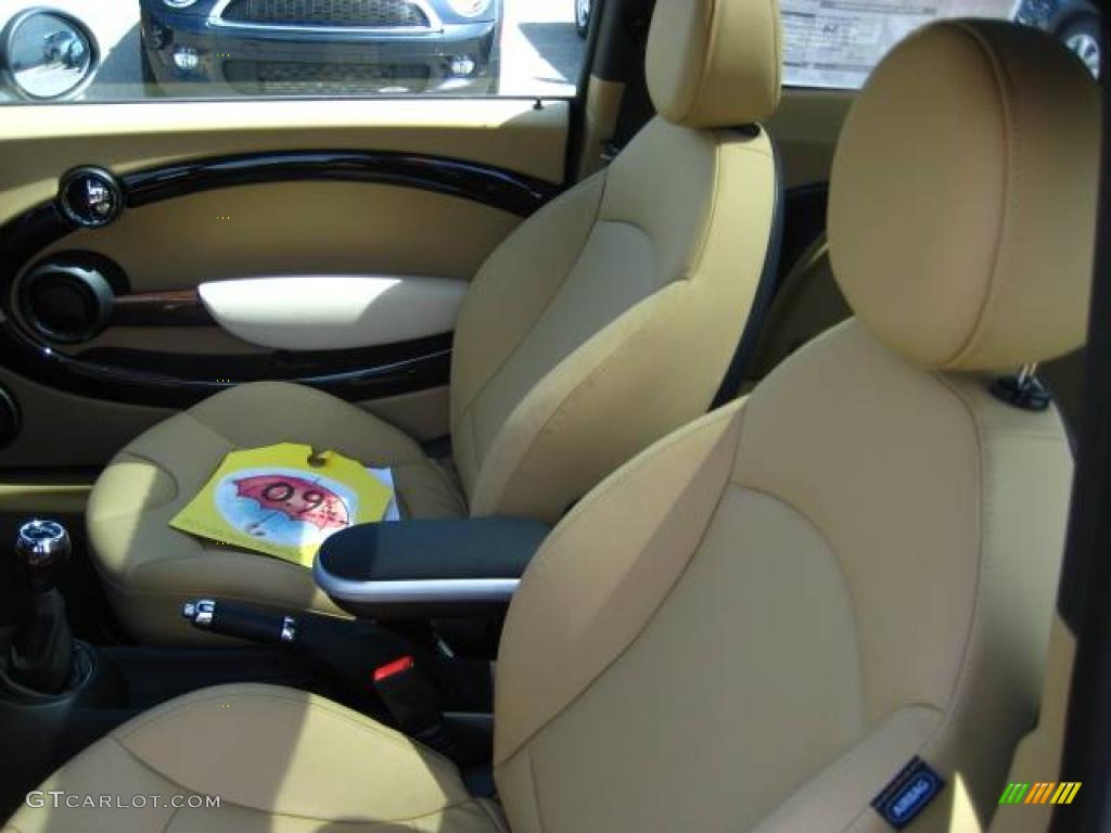 2009 Cooper S Hardtop - Pepper White / Gravity Tuscan Beige Leather photo #10
