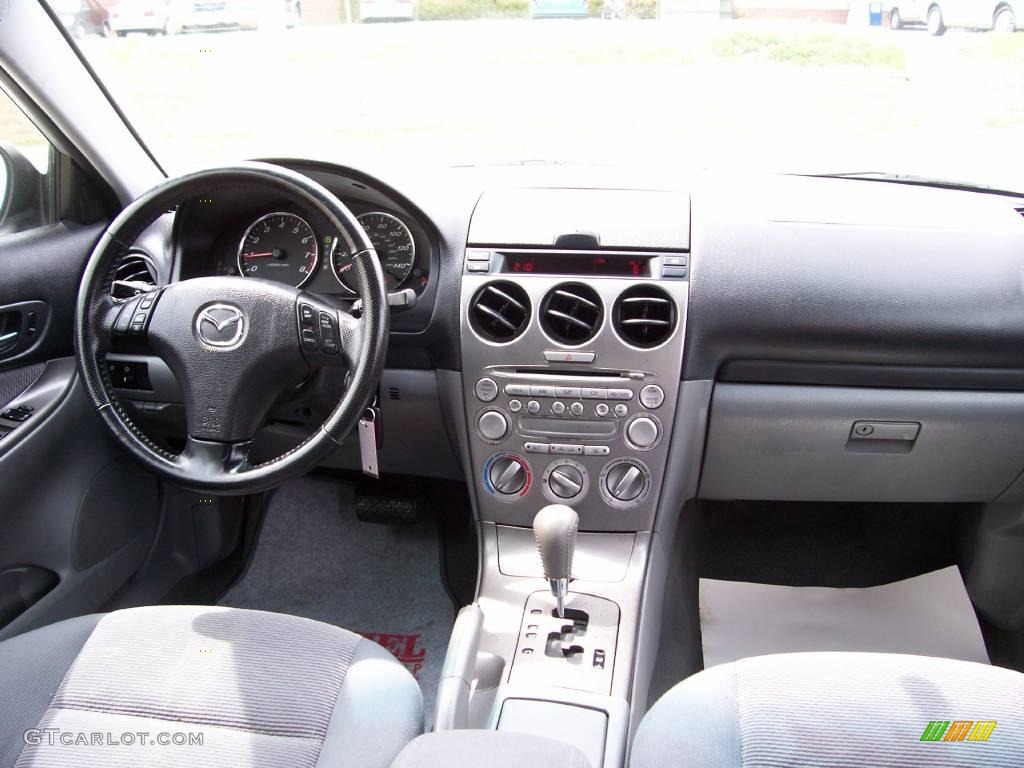 2005 MAZDA6 i Sport Hatchback - Glacier Silver Metallic / Gray photo #26