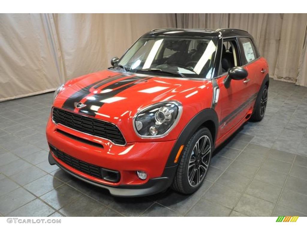 2014 Cooper S Countryman All4 AWD - Chili Red / Carbon Black photo #1