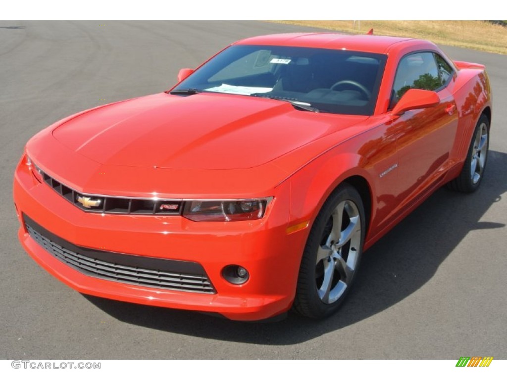 2014 Camaro LT Coupe - Red Hot / Black photo #2