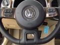 Beige 2014 Volkswagen Beetle 2.5L Steering Wheel