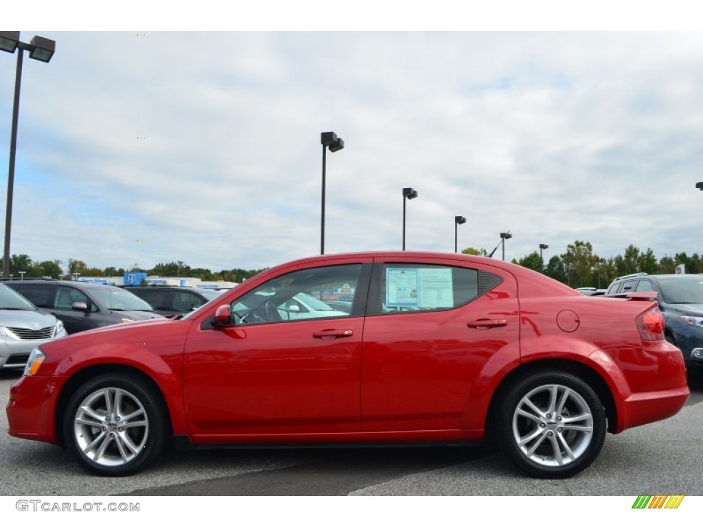 2011 Avenger Mainstreet - Redline 2 Pearl / Black/Red photo #5