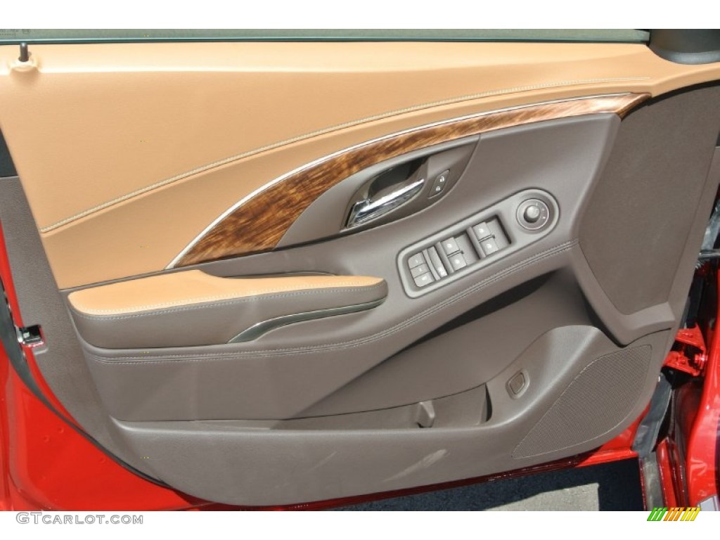 2014 Buick LaCrosse Leather Choccachino Door Panel Photo #86770578