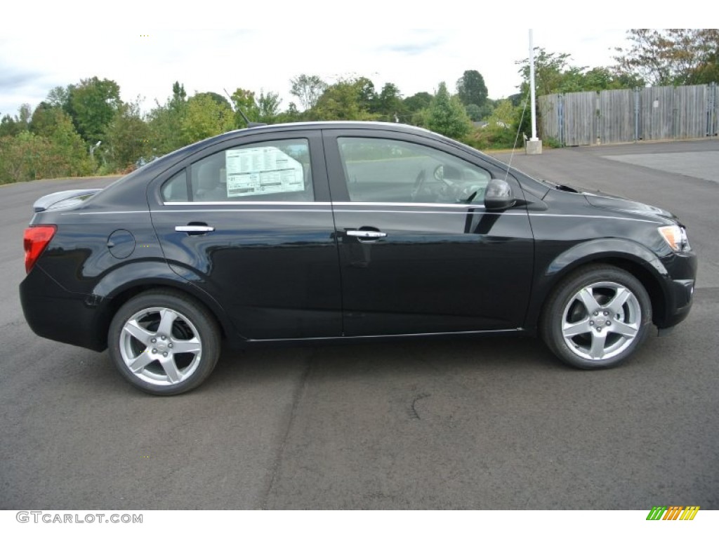 Black Granite Metallic 2014 Chevrolet Sonic LTZ Sedan Exterior Photo #86771349