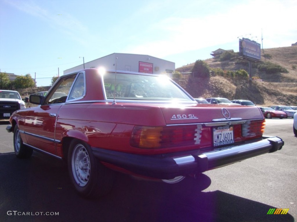 1977 SL Class 450 SL roadster - Signal Red / Parchment photo #5