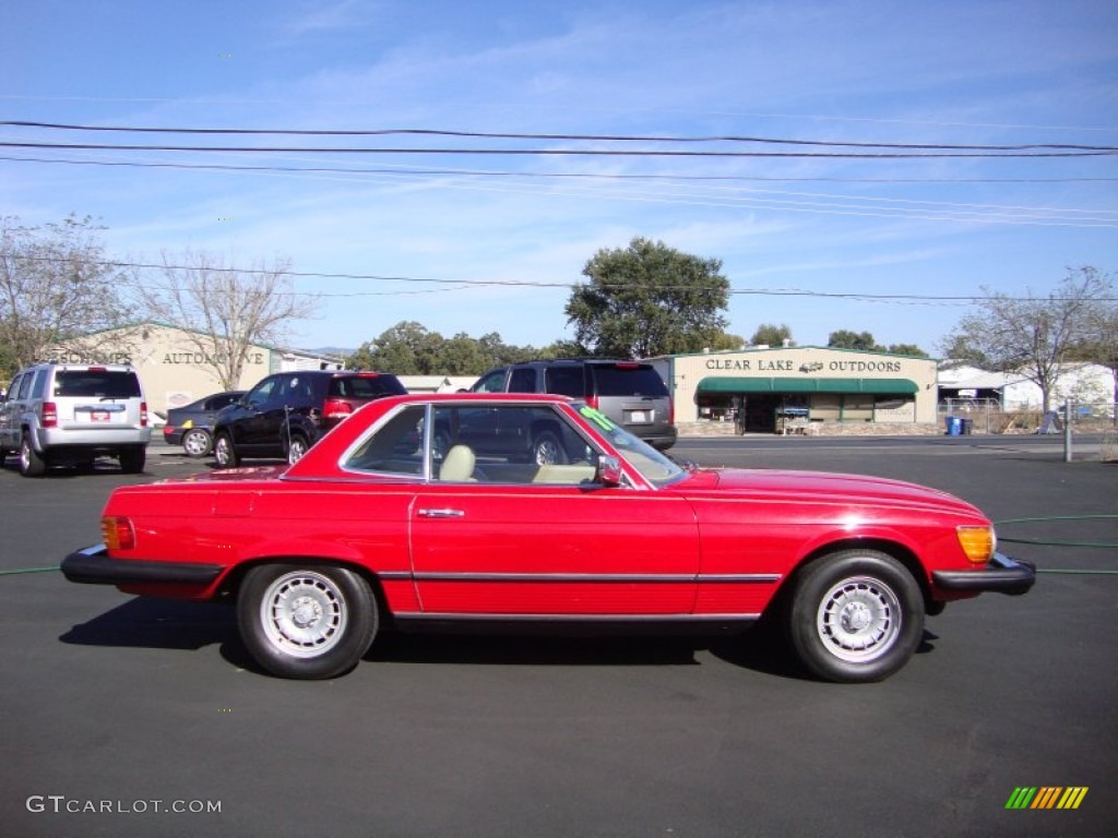 Signal Red 1977 Mercedes-Benz SL Class 450 SL roadster Exterior Photo #86772234