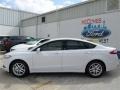 2014 Oxford White Ford Fusion SE EcoBoost  photo #2